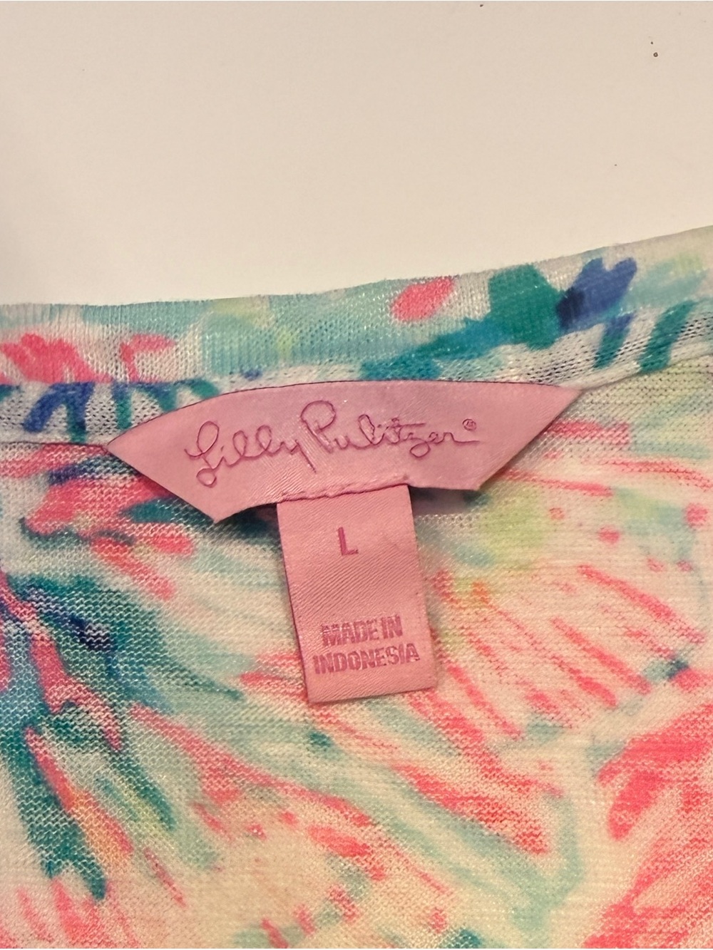 Lilly Pulitzer Pastel Floral Knit Top in Pink & Aqua
